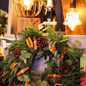 christmas luxury wreath-eucalyptus-wreath-door decor-making kit